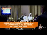 El presidente Moreno se reunió con directivos de la Fundación Qatar - Teleamazonas