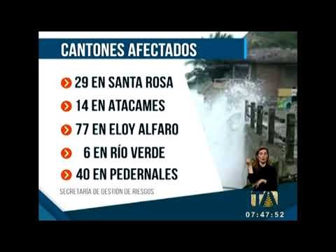 169 personas afectadas y 93 casas dañadas por fuerte oleaje en el país -Teleamazonas