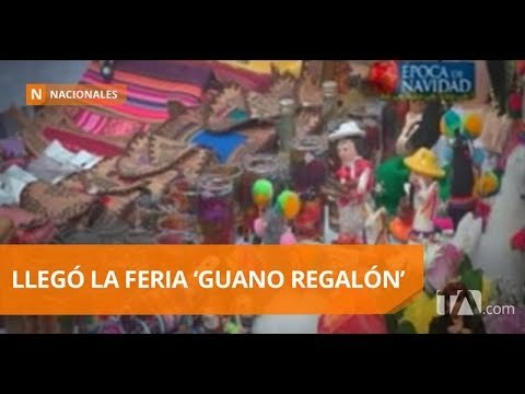 Se inauguró la feria 'Guano Regalón' por Navidad - Teleamazonas