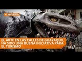 Los monigotes gigantes estarán expuestos hasta el 12 de enero - Teleamazonas