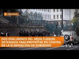 Estudiantes de Colegio Mejía protestaron por reducción de subsidios - Teleamazonas