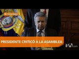 Moreno criticó a Asamblea por trámite de proyecto de ley - Teleamazonas