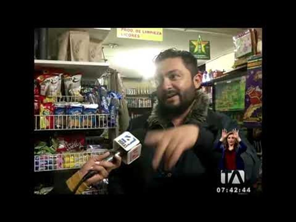 Cámaras de seguridad registran intento de robo a local comercial en el norte de Quito  -Teleamazonas