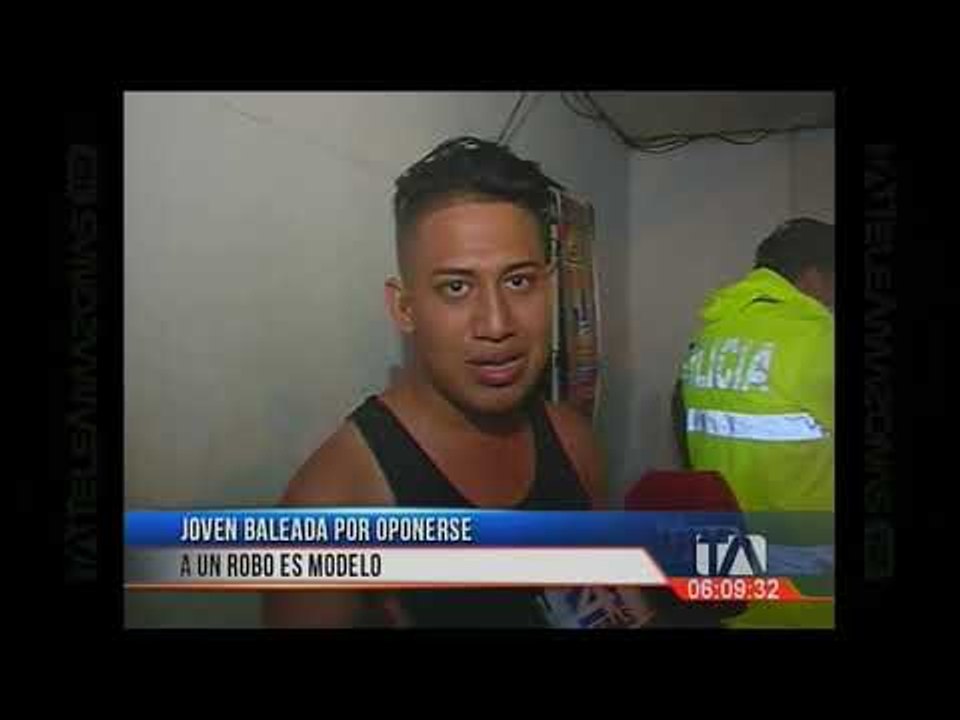 Modelo es baleada por oponerse a robo
