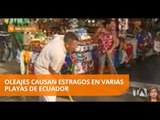 Fuerte oleaje registrado en varias playas de Ecuador - Teleamazonas