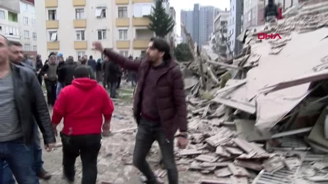 İstanbul- Kartal'da 8 Katlı Binanın Çökmesinin Hemen Ardından Çekilen Görüntüler 3