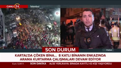 Kartal'da çöken bina