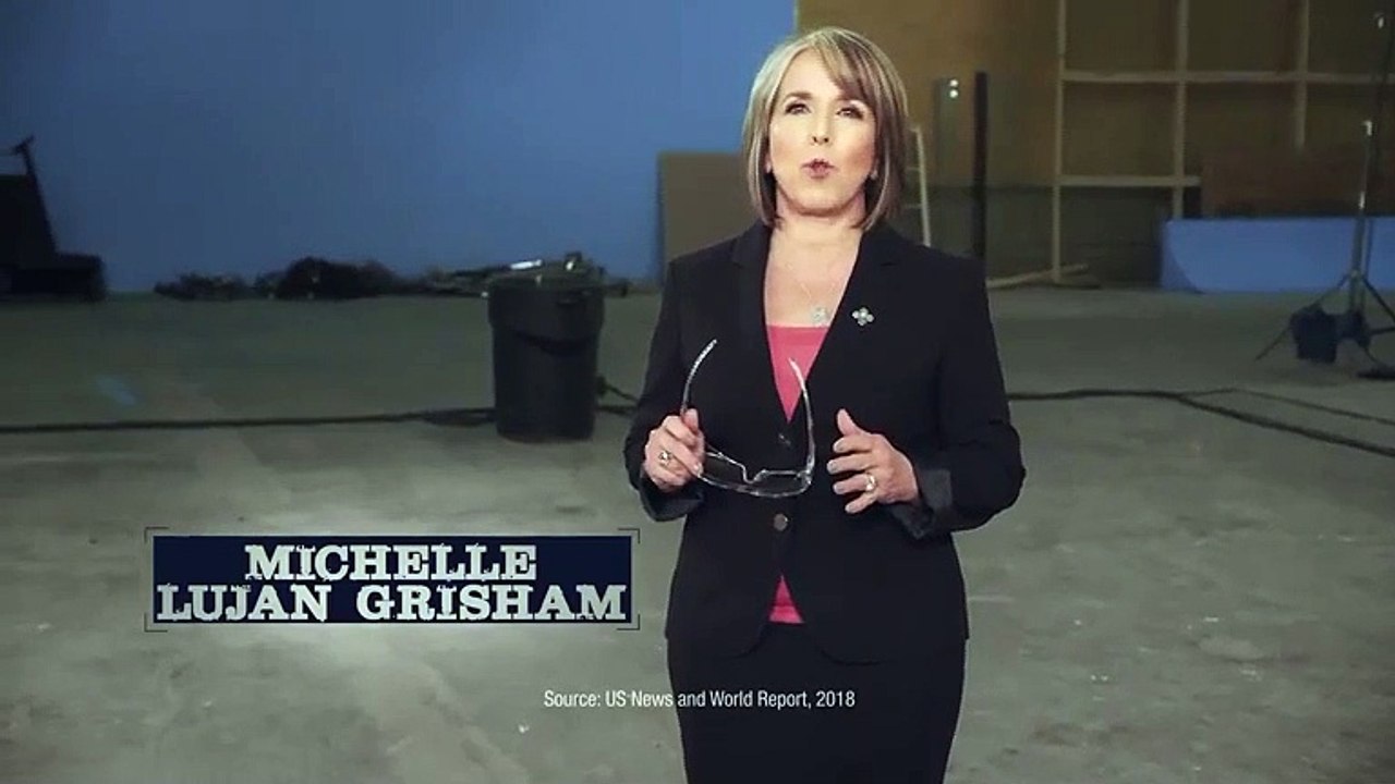 New Mexico Governor Michelle Lujan Grisham Literally Runs Through Walls In Campaign Ad