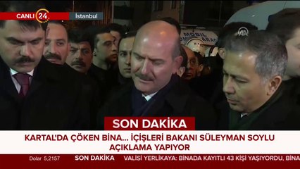Kartal'da çöken bina