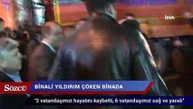 Binali Yıldırım ve Bakan Kurum Kartal’daki çöken binada