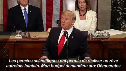 Trump évoque le sida face au Congrès