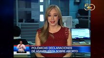 Polémicas declaraciones de asambleísta sobre aborto