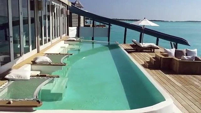 Des toboggans qui relient les chambres d'hotel directement à l'océan... Le rêve