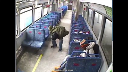 Video herunterladen: Il laisse son bébé seul dans le train pour fumer une cigarette et le train part sans lui !