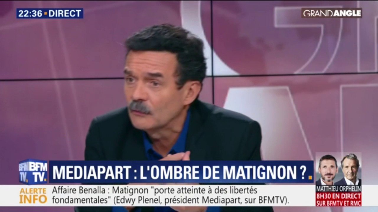 Edwy Plenel: c'est une attaque "contre nos sources. Ils cherchent qui a parlé à Mediapart"