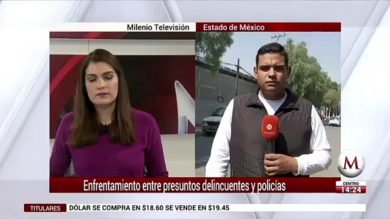 Enfrentamiento entre presuntos delincuentes y policias en Ecatepec