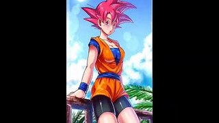 si Goku fuera mujer