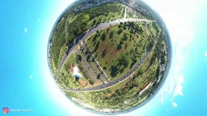 Sobrevoando a Catedral Militar Rainha da Paz em Brasilia DJI Mavic 2 Pro