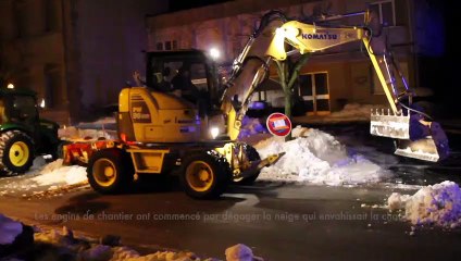 Une nuit de déneigement à Yssingeaux