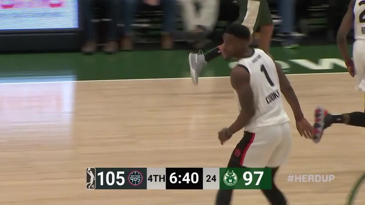 Derek Cooke Jr. Posts 14 points & 10 rebounds vs. Wisconsin Herd