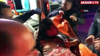 Sevgilisiyle tartışan kadın bıçağı kendi karnına sapladı