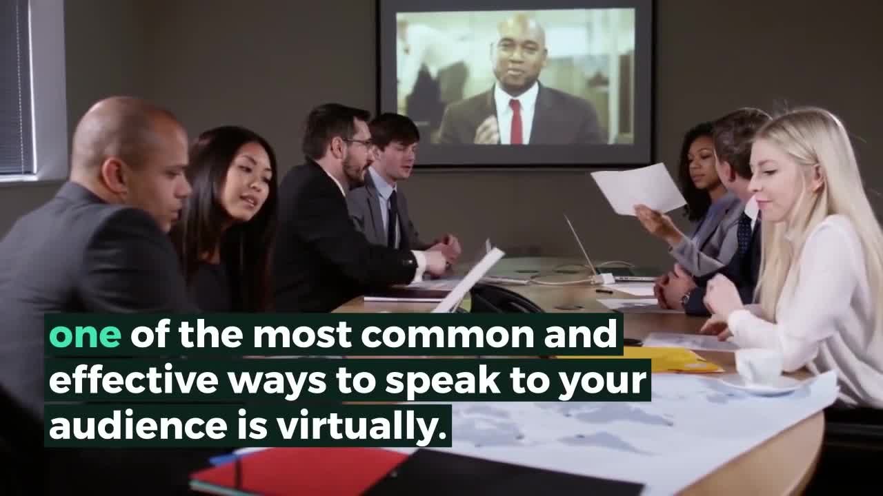 How to Speak to a Virtual Audience
