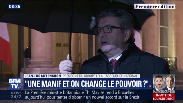 Et demain, Éric Drouet sera président de la République? Mélenchon justifie son opposition à Guaido au Venezuela en évoquant le gilet jaune