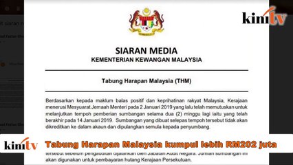Tabung Harapan Malaysia kumpul lebih RM202 juta