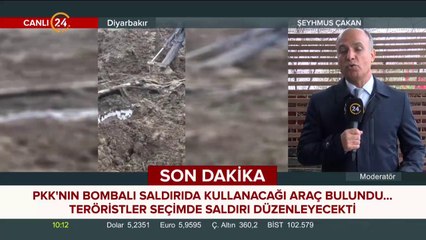Diyarbakır'da bombalı araç bulundu