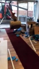 Son chantier impayé , il détruit la réception d'un hôtel avec sa pelleteuse
