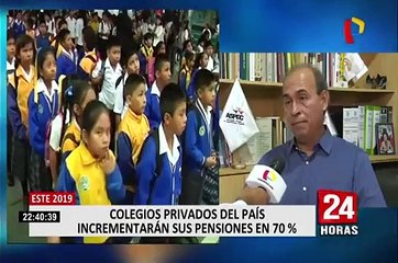 Colegios privados del país incrementarán sus pensiones hasta un 8 por ciento