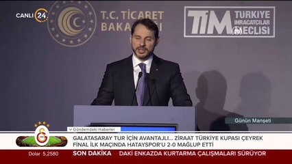 Berat Albayrak konuşuyor