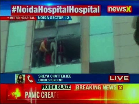 Massive fire at Metro Hospital Noida; Rescue operation underway