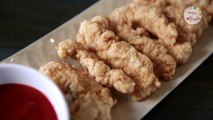 चिकन फिंगर्स - Chicken Fingers Recipe In Marathi - Quick & Easy Starter/Snack Recipe - Smita