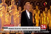 EEUU: premios Oscar 2019 no tendrá anfitrión oficial