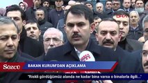 Çevre ve Şehircilik Bakanı Kurum'dan  açıklama