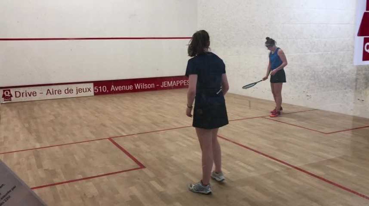 Squash : la finale dames du tournoi international de l’Aramis à Mons