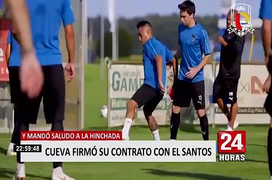 Christian Cueva firmó por Santos FC y mandó este saludo
