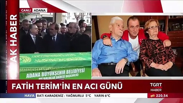 Fatih Terim'in Babası Talat Terim Son Yolculuğuna Uğurlanıyor