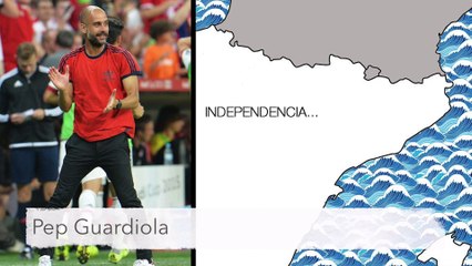 Famosos catalanes  a favor y en contra de la independencia