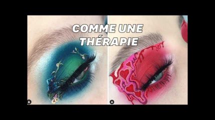 Sa passion pour le maquillage lui fait oublier les moments difficiles