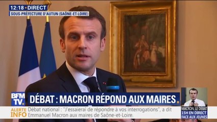Taxe d'habitation: Emmanuel Macron estime qu'il est "juste socialement" de la supprimer