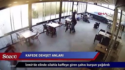 Kaffede dehşet anları! Kurşun yağdırdı