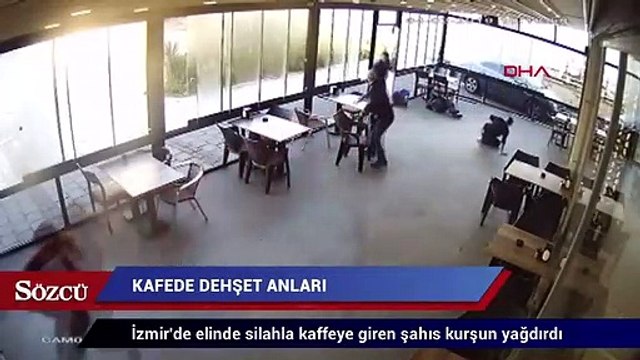 Kaffede dehşet anları! Kurşun yağdırdı