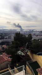 Marseille : un incendie se déclare sur le grand port maritime