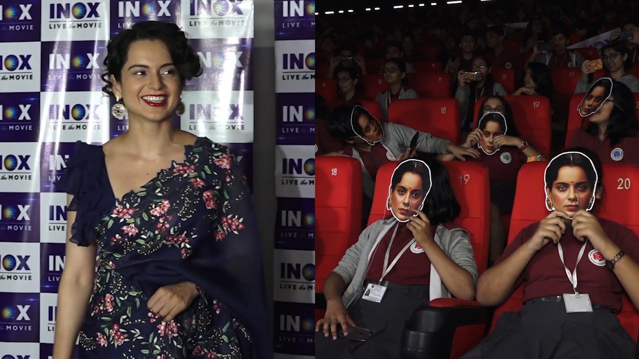 Kangana Ranaut hosts special screening of Manikarnika for school kids