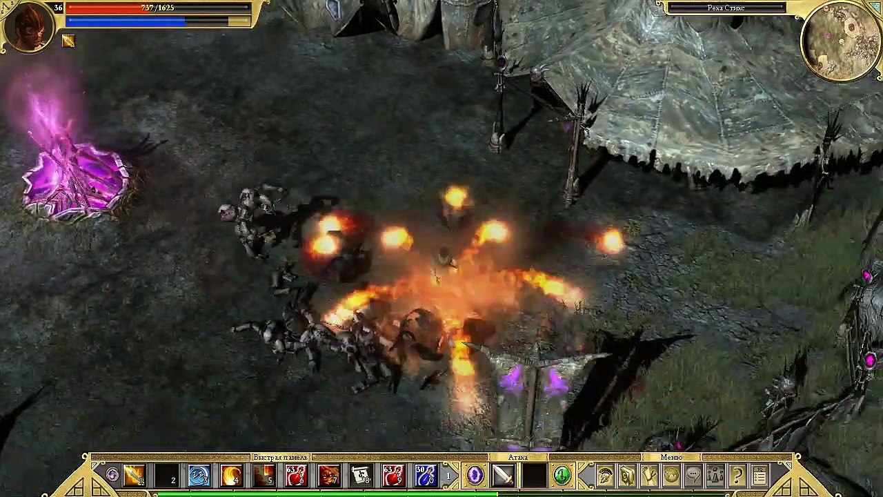 Titan Quest. #62. Река Стикс. Прохождение без комментариев.