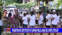 Pagdating ng certificate of canvass mula Lanao del Norte, patuloy