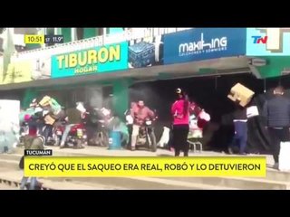 Creyó que era un saqueo real... pero filmaban una película!