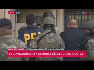 El contador de Cristina Kirchner camino a la cárcel de Marcos Paz